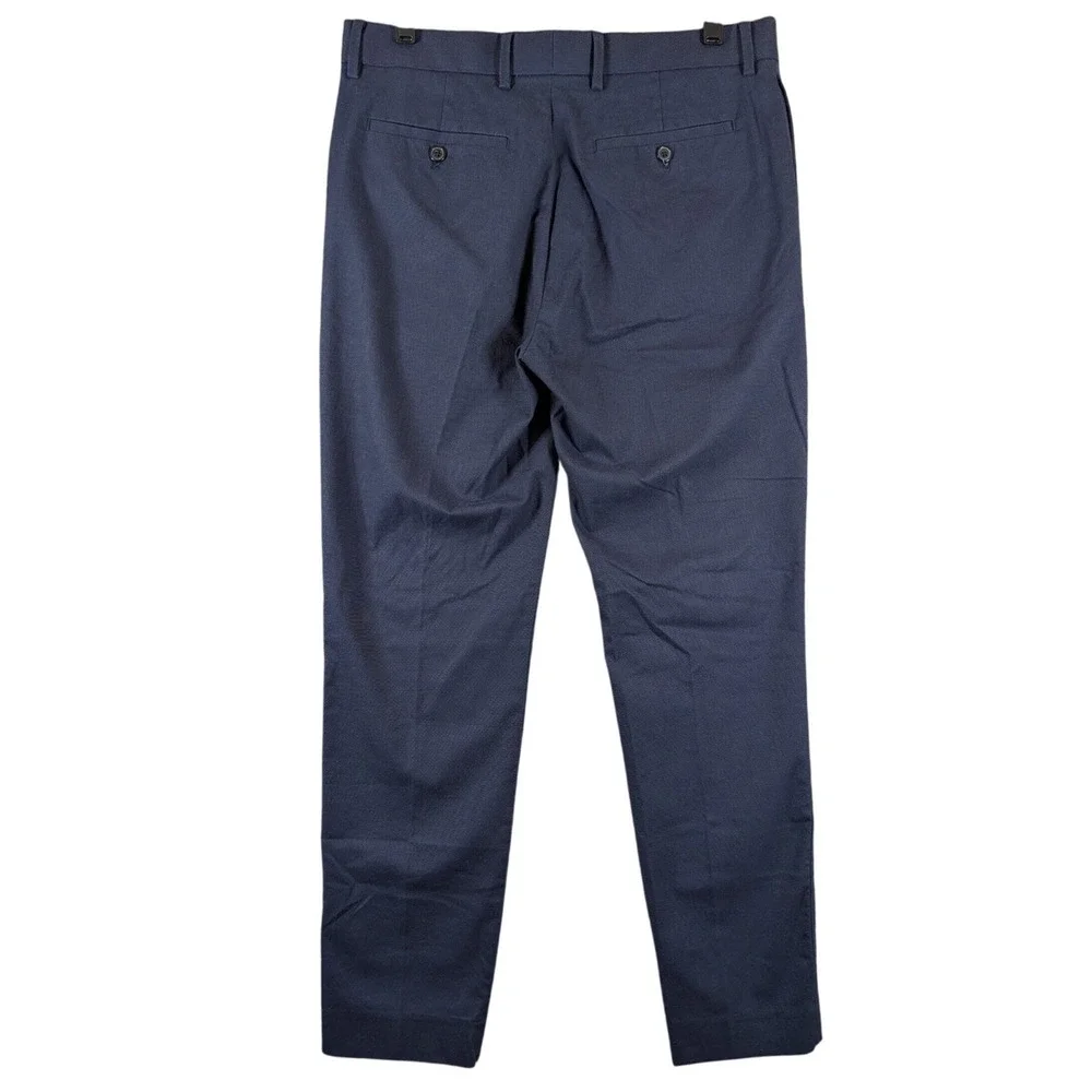 Banana Republic Tapered Dress Golf Pants‎ Blue Cotton Blend 31x32 Fits 32x30.5